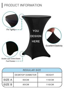 Fundas Ajustables para Mesa GoldFlag 60x110cm, Spandex, Portátiles, con Logotipo Personalizable, Alta Calidad, Envío Rápido, Promoción para Eventos - Product Image 3