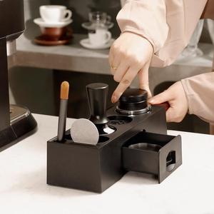 ที่เก็บอุปกรณ์ชงกาแฟแบบลิ้นชักพลาสติกสีดำ ยี่ห้อ Tree Fish Coffee Tamper Storage Rack สำหรับอุปกรณ์เอสเพรสโซ - Product Image 2