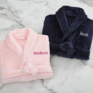 Albornoz de Invierno de Lujo Cálido 100% Poliéster de Felpa Polar Unisex - Albornoz Ultra Suave con Cuello Chal para Parejas, para el Hogar, Rosa y Negro - Product Image 2