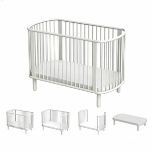 Cuna Convertible de Madera para Niños, Cama Moderna para Bebés para Uso en Hospitales y Hoteles - Product Image 5