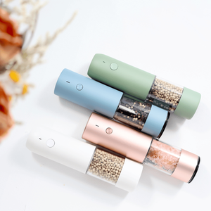 Modern Automatic <b>Pepper</b> Plastic ABS Spice Mill Kitchen Accessories Rechargeable One Button Operating System - Product Image 2