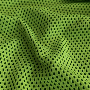 Nhanh chóng khô 100 <span class=keywords><strong>polyester</strong></span> thoáng khí 145gsm bóng đá Jersey chim mắt vest Activewear Áo sơ mi vải lưới cho thể thao T-Shirt - Product Image 3