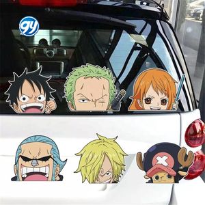 Un pezzo Anime scimmia D Luffy auto adesivo gratta e vinci Roronoa Zoro Sanji adesivo decorativo giocattolo per bambini regalo di compleanno - Product Image 1