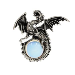 Diverses formes Dragon Charm Pendentif Guérison Naturelle Cristal Opalite Pierre DIY Collier Porte-clés - Product Image 3