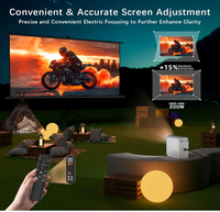 Mini Proyector LED Portátil Popular con WiFi 6 5G, Altavoz Integrado, Resolución Nativa 720P, Compatible con 4K, para Cine en Casa, Video, Películas al Aire Libre