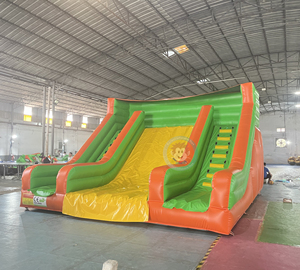 Thương mại màu xanh lá cây đầy màu sắc nhiệt đới hai làn bơm hơi ướt/khô trượt - Product Image 4