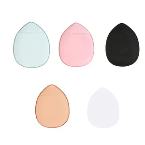 Logo personnalisé Vente en gros Nouveau cuir épais guimauve Mini correcteur Mélangeur de maquillage Éponge doigt Coussin d'air Poudre de maquillage Puffs