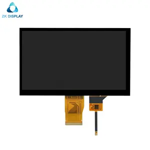 Zkdisplay lcd, módulo de 7 polegadas, 1024*600 ips ttl rgb/lvds/mipi, interface ctp/rtp, tela sensível ao toque, placa de driver de tela lcd de 7 polegadas