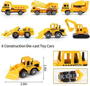 Ensemble de 25 jouets de <span class=keywords><strong>construction</strong></span> de transport, avions et véhicules pour enfants, camion jouet en métal moulé sous pression - Product Image 4
