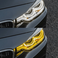 Accessoires automobiles SJC pour BMW Série 3 F30 F35 2016-2019, module de feux de jour avant DRL bicolore jaune et blanc