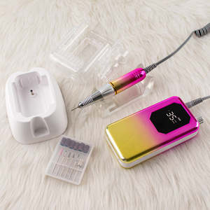 Sıcak satış süper Premium 45W şarj edilebilir 35000RPM taşınabilir <span class=keywords><strong>Nail</strong></span> Art <span class=keywords><strong>Rig</strong></span> Efile ile şarj standı - Product Image 6