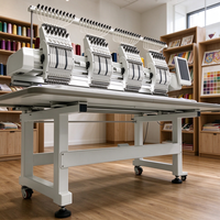 Machine à broder multi-aiguilles haute vitesse avec grande capacité de mémoire pour la production de vêtements de mode