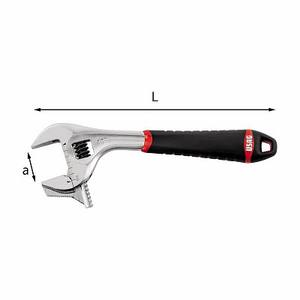 Llave Inglesa Ajustable 294 Ag L Longitud A Tamaño de Mordaza Mango Metálico Herramienta - Product Image 1