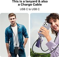 Nuevo cordón para teléfono celular Cable de carga tipo C Cable PD 3a Carga rápida Trenza de nailon Cable C a C para carga de teléfono móvil