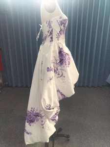 Vestido de Quinceañera Morado Estilo Princesa con Hombros Descubiertos y Apliques de Encaje 2023 Vestido Para 15 Años Largo hasta el Suelo con Cola de Barrido 9951 - Product Image 6