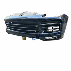 Pour <span class=keywords><strong>Porsche</strong></span> <span class=keywords><strong>Cayenne</strong></span> Ensemble de pare-chocs avant de haute qualité avec grille de ventilateur de radiateur et amplificateur en métal à l'avant du pare-chocs - Product Image 3
