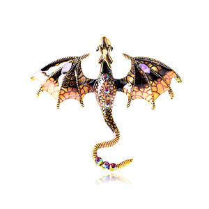 Nuevo broche de dragón oscuro de Halloween para hombre, pin de traje de dragón volador personalizado para hombre y accesorio de doble propósito - Product Image 5
