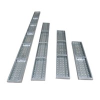 Planche de plateforme en aluminium galvanisé à chaud pour échafaudage, antidérapante, robuste, pour système d'échafaudage