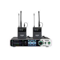 Nouveau design, fonction FBX, microphone sans fil UHF FM Ruoca RC-U8051, XLR, métal, plastique, dynamique, omnidirectionnel, anti-bruit