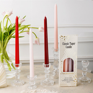 Bougies coniques <span class=keywords><strong>de</strong></span> luxe multicolore élégant Long bâton sans fumée goutte à goutte parfumé boîte-cadeau dîner <span class=keywords><strong>de</strong></span> mariage décor à la maison - Product Image 4