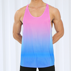 Gymwear élastique avec maille anti-UV et léger et confortable pour l'entraînement, gilets de sport, nouvel arrivage - Product Image 2