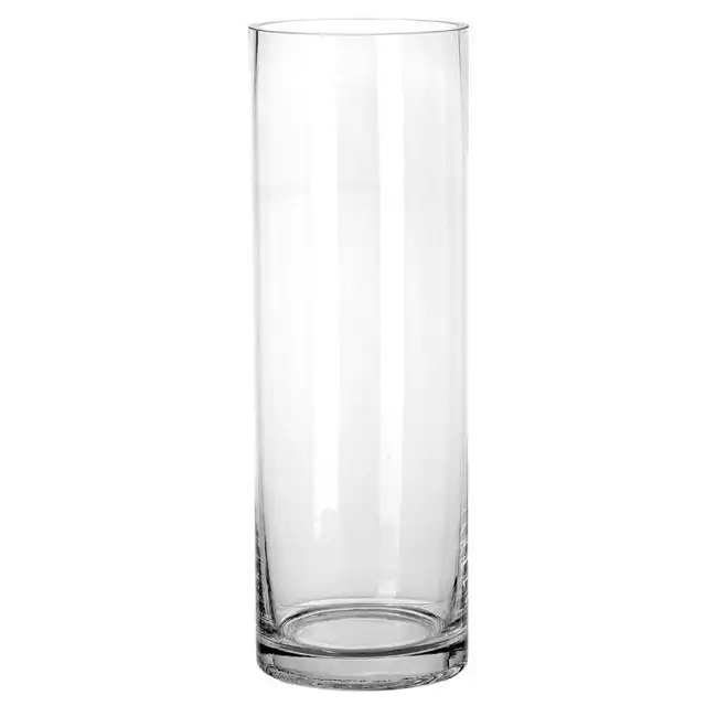 Factory Direct Cheap Classic Home Decor Cylinder Nordic Wedding Clear Glass Vase for Flowers