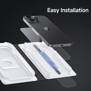 Verre trempé de haute qualité pour iPhone 17 Pro Max, <span class=keywords><strong>film</strong></span> protecteur d'écran de téléphone Samsung sans bulles - Product Image 6