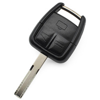 Coque de clé de voiture de remplacement pour démarrage à distance sans clé, 3 boutons, non coupée, avec lame, pour serrurier
