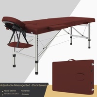 Table de massage pliable populaire pour salon de beauté et spa, portable, polyvalente, douce, réglable en hauteur, moderne, 3 moteurs, pour hôtel, salon, salle de sport