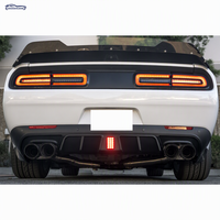 Diffuseur arrière LED ABS pour Dodge Challenger 2015-2024 SRT Hellcat, garniture extérieure du pare-chocs