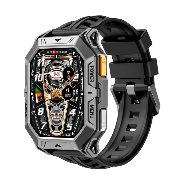 2025 X1pro Men's Smart Watch 1000mAh Big Battery AMOLED Fitness Tracker Health Monitoring Deep Waterproof Outdoor Swimming