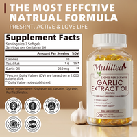 60 capsules d'extrait d'huile d'ail sans goût