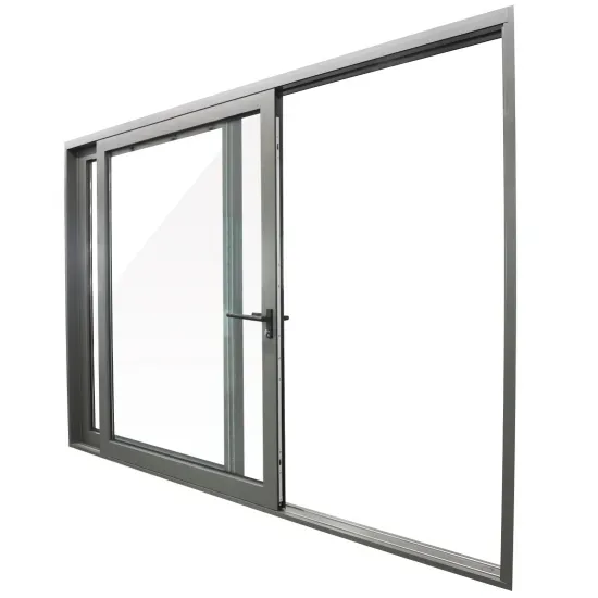 Puerta corrediza comercial de aluminio con ventanas y puertas de vidrio bajo, ventana hurricane