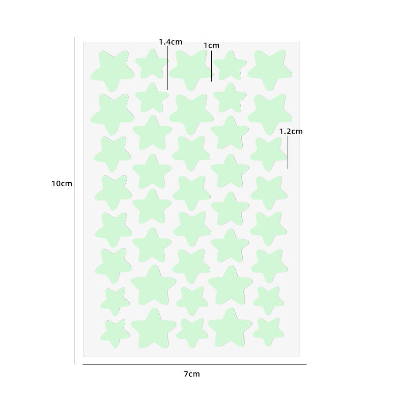 Green stars-40pcs