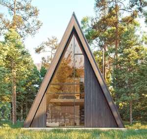 Casa Prefabricada Triangular de Acero Ligero de Alta Calidad, Casa Móvil de Lujo, <span class=keywords><strong>Residencia</strong></span> Privada - Product Image 1