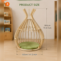 Aire de jeux sensorielle intérieure en bois, style cage à oiseaux, cabine de lecture pour enfants, pour garderie, école maternelle, espace de jeux, maternelle, garderie