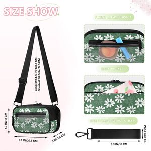 Bolso Bandolera de Viaje 3 en 1 con Múltiples Bolsillos y Estampado Floral, Bolso Organizador de Viaje con Estampado Personalizado, Bolso Cruzado con Flores para Mujer - Product Image 4