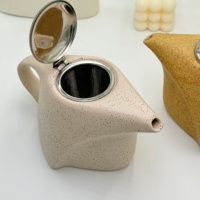 Théière en céramique avec filtre, théière en céramique avec infuseur, ensembles de café et de thé faits à la main, cafetière en céramique, ensemble de thé arabe