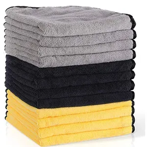 Hot Sale Custom Hoem Kitchen Cleaning Cloth Coral fleece Car Wash Towel Water Absorption Quick Drying Microfiber Cleaning Cloth