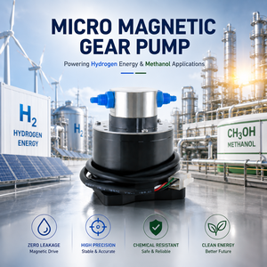 Pompe de micro-dosage haute pression 0,5 L/min pour systèmes de reformulation du méthanol et d'énergie hydrogène 3,0 MPa, pompe à engrenages à entraînement magnétique - Product Image 1