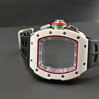 6501 Automatik-Chronograph mit Sekundenstopp, Gehäuse aus Carbonfaser und Keramik, Skelett-Zifferblatt, luxuriöse Flaggschiff-Herrenuhr