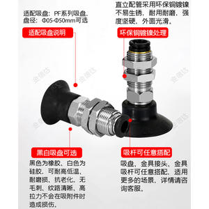 Boquilla de succión vertical fija para robot industrial PAK/PBK-10/15/20/25/35/50, nueva condición con componente central de bomba - Product Image 3