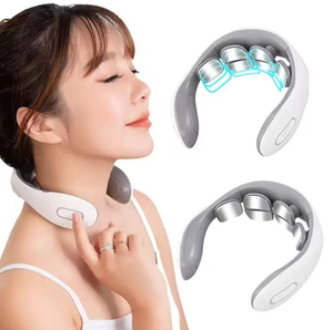 Appareil de massage musculaire enveloppant le cou, offre un massage des tissus pour soulager l'inconfort cervical et favoriser une sensation de confort au niveau du cou - Product Image 2
