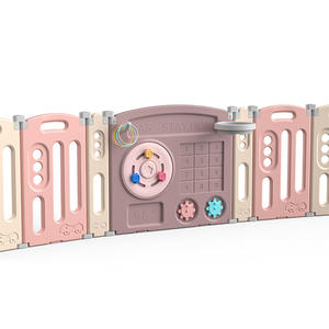 คอกกั้นเด็กแบบพกพา สีชมพูหวาน สำหรับใช้ในบ้าน พับเก็บได้ ปลอดภัยสำหรับเด็ก  ขายส่ง - Product Image 3