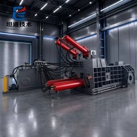 Suministro Directo de Fábrica: Empacadora Hidráulica Horizontal de Chatarra Metálica Y81F-500, Ideal para Negocios de Reciclaje de Metales, con Pacas de Prueba