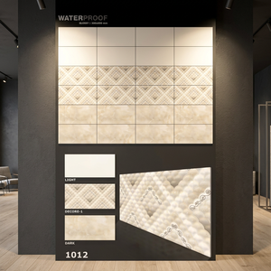 Carreaux muraux en porcelaine beige gris aspect pierre pour décoration intérieure 12x24 30x60cm 300x600mm Design céramique pour carrelage intérieur - Product Image 5