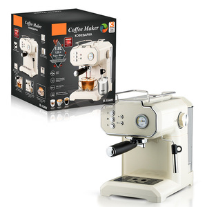 High Quality 20 Bar Espresso <b>Coffee</b> <b>Machine</b> Double Head <b>Coffee</b> Maker Cappuccino Maker With Water Tank - Product Image 2