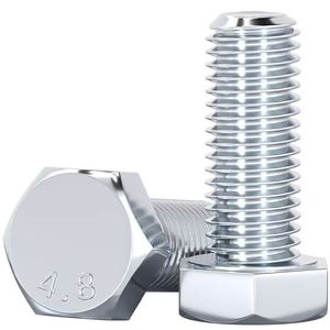 Hoge Sterkte Gegalvaniseerde Buitenste Zeshoekige Schroefstang M6 M8 M10 M12 M14 M16 M20-M3 4.8 Kwaliteit Tappende Schroeven 0Mm Draadmaat - Product Image 1