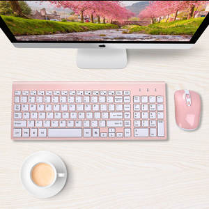<strong>2</strong>.4G <strong>Wireless</strong> <strong>Keyboard</strong> and Mouse Set <strong>Keyboard</strong> and Mouse Thin Numeric Desktop Laptop Office Silent <strong>Keyboard</strong> - Product Image 4