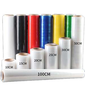 Rouleau de film étirable en PE opaque de 20 microns, 50cm, pâte durable, utilisation industrielle souple mobile pour plateau en plastique d'aspiration - Product Image 1